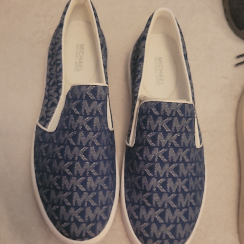 Michael Kors Blue Loafers Slip-On Shoes